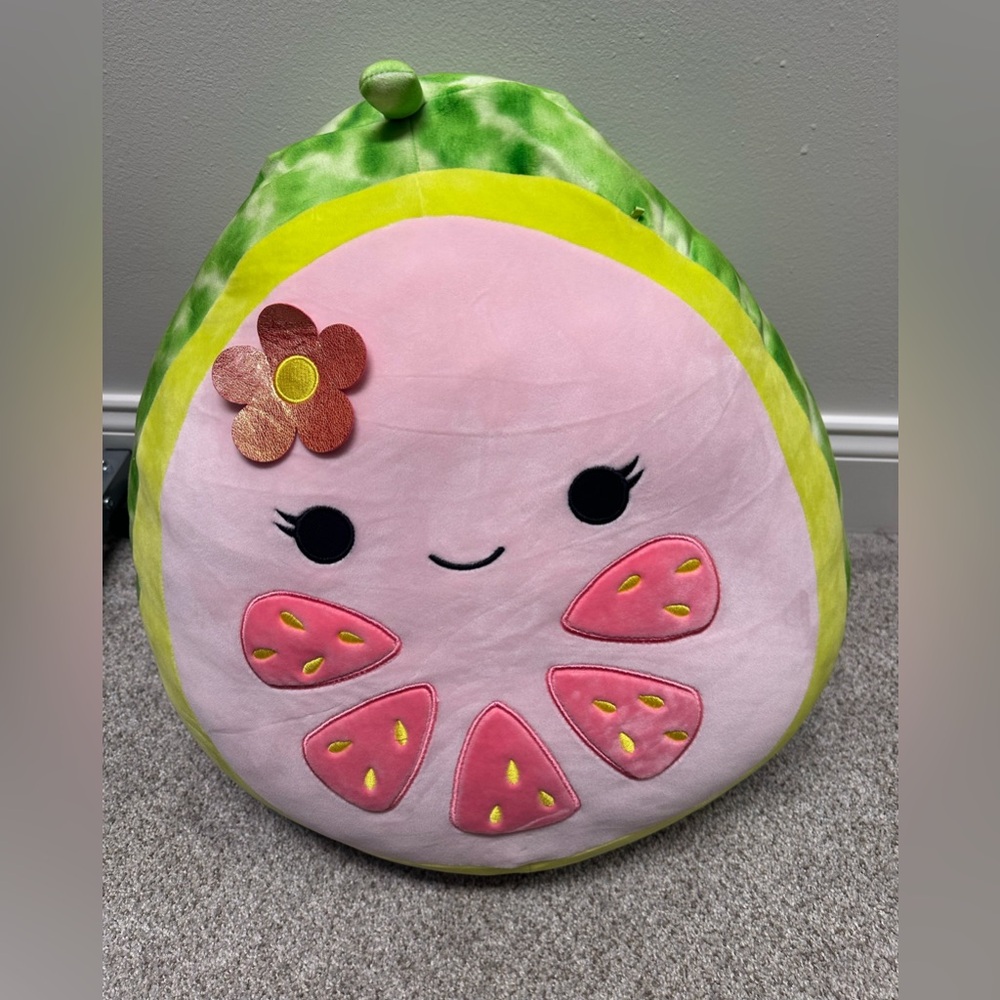 Squishmallow “Lena The Guava” 20” Kellytoy Soft Plush